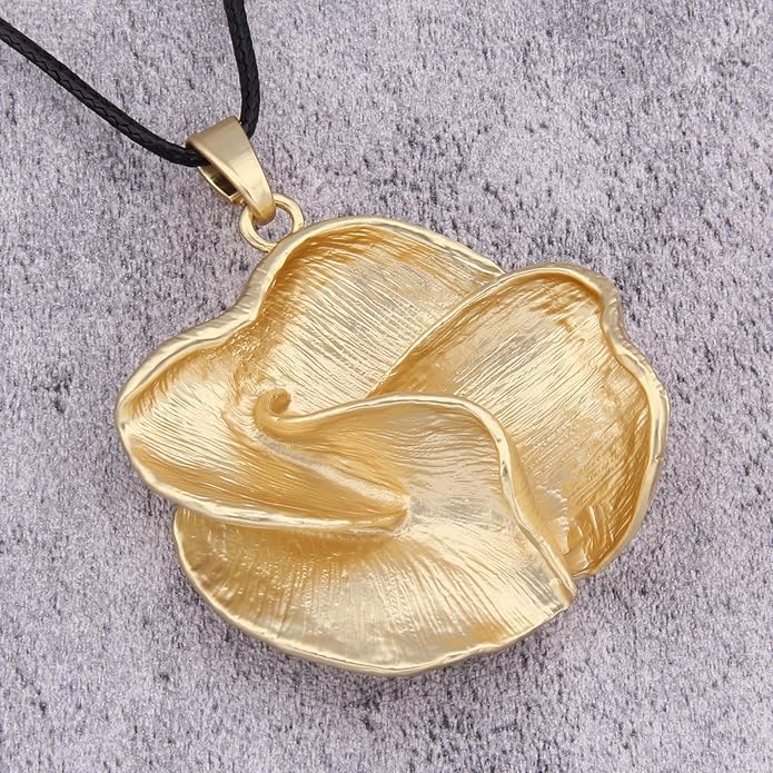 Long Boho Necklaces for Women Vintage Leather Wooden Pendant Y Choker Ethnic Style Gold Circle Hippie Sweater Necklace