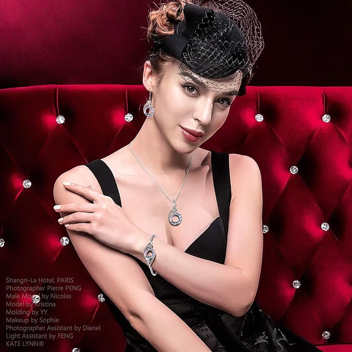 Kate Lynn "Rise From the Ashes" Phoenix Bracelet Made with Crystals from Austria, Adjustable Bangle Bracelet for Women 7"+2", Packaged with Jewelry Box, Birthday Gift for Women, Symbol of Luck and Renewal