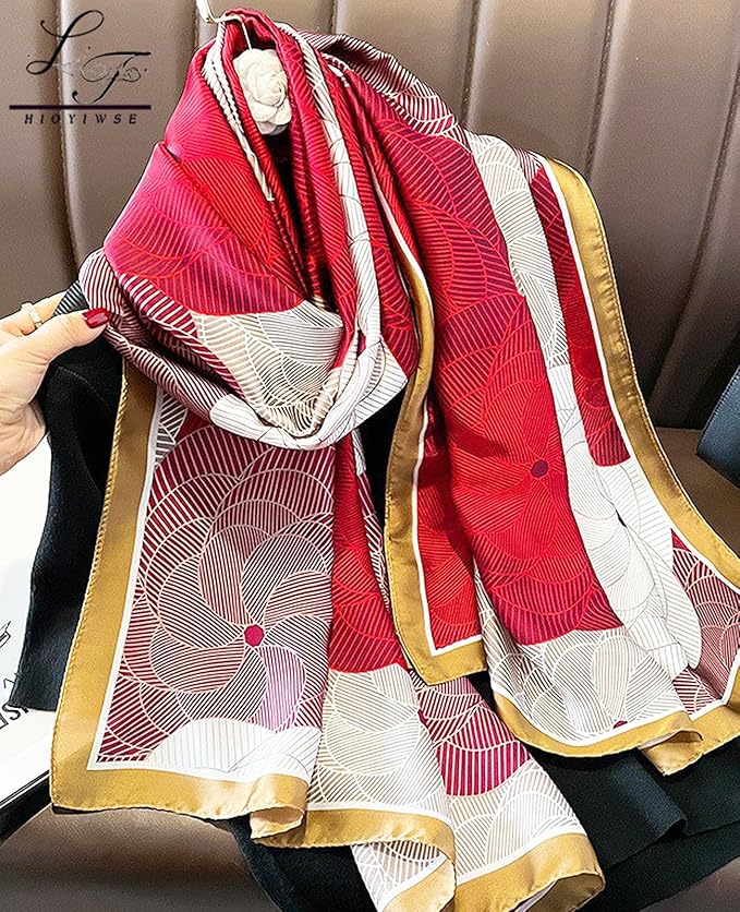 Hioyiwse Shawl Scarf For Women Lightweight Scarves Floral Pattern Formal Evening Dressesformal Shawl Summer Wraps