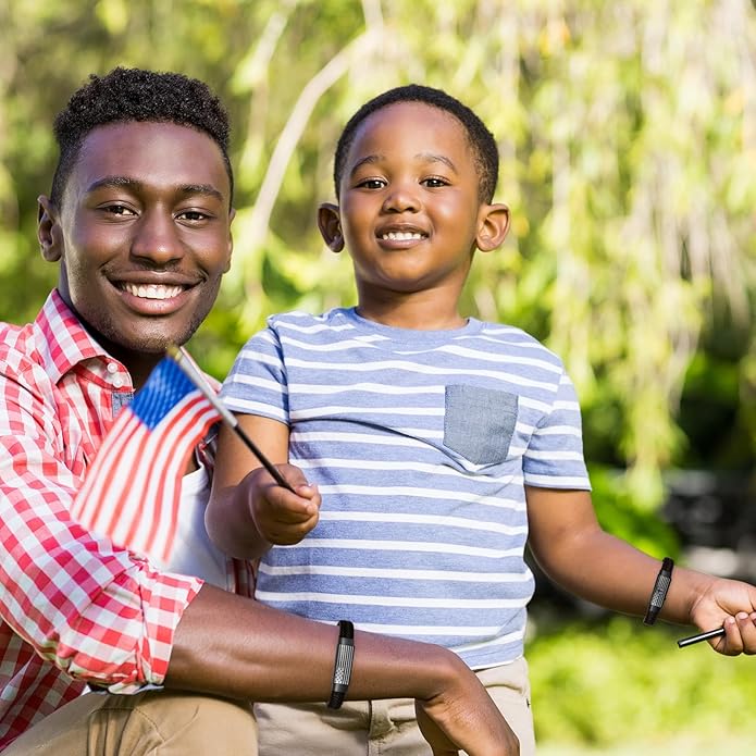 American Flag Leather Bracelet for Men Bible Verse Bracelets Cross Bracelet Christian Jewelry Gift for Men