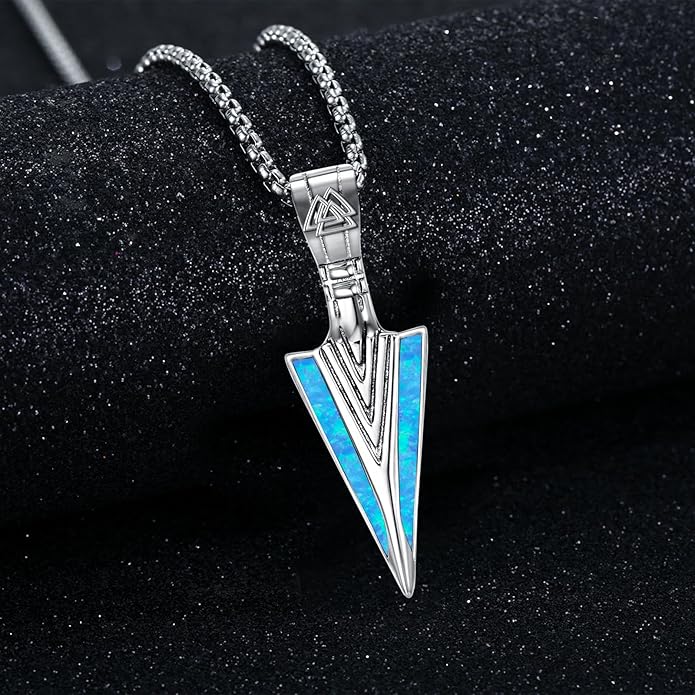 KoyeKei Viking Necklace for Men 925 Sterling Silver Viking Norse Pagan Jewelry Gifts for Women