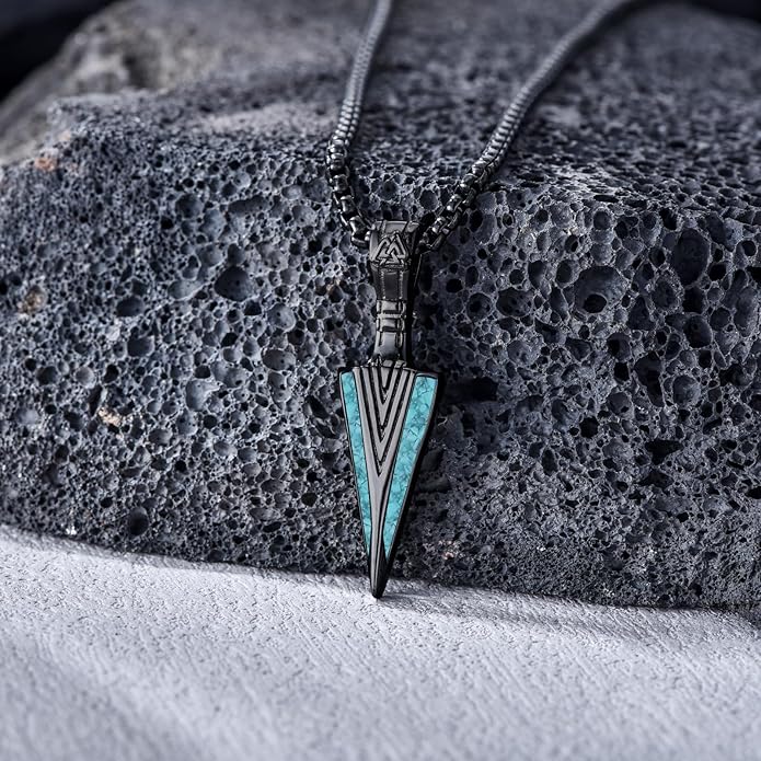 KoyeKei Viking Necklace for Men 925 Sterling Silver Viking Norse Pagan Jewelry Gifts for Women