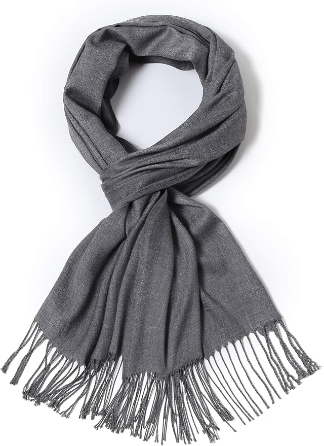 Cindy & Wendy Pashmina Shawls and Wraps Large Scarfs for Women Wedding Party Bridal Long Fashion Solid Shawl Wrap Fringes