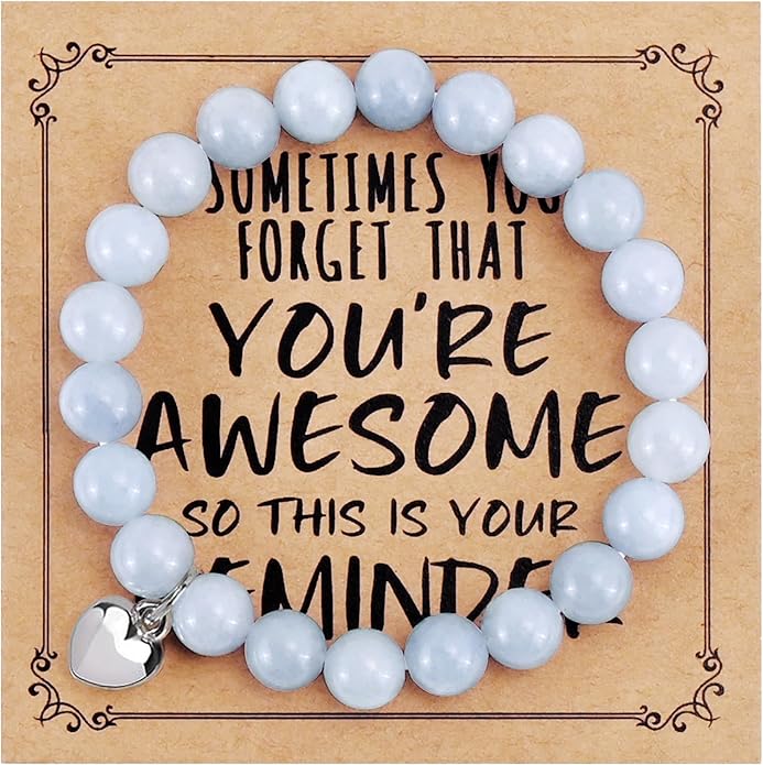 VIBILIA Cross Beaded Bracelets for Women, Inspirational Natural Heart Religious Bracelets for Women, Birthday Christian Gifts for Women on Thanksgiving Christmas Gifts