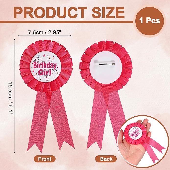 uxcell Blank Award Ribbon Prize, Party Badge Brooch Badge Brooch Pin for Women Men Colorful Satin Corsage Fabric Birthday Award Ribbon Party Tinplate Decorations
