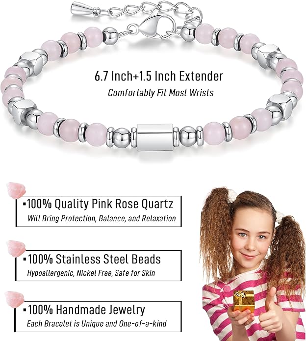 Tiny Gemstone Beaded Bracelets for Women Teen Girls, You are Awesome Jewelry Gifts for Women, Friends, Sister, Mom, Daughter...