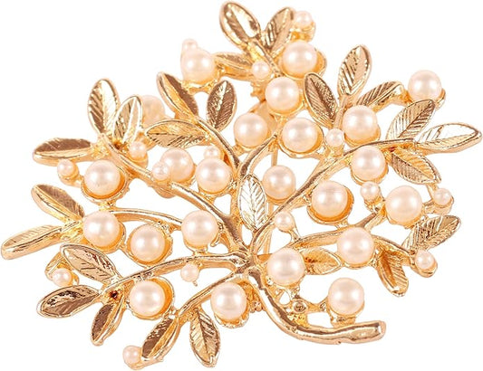 Touchstone Indian Bollywood Handcrafted Designer Jewelry Brooch Lapel Pin in Gold Or Silver Tone for Women.