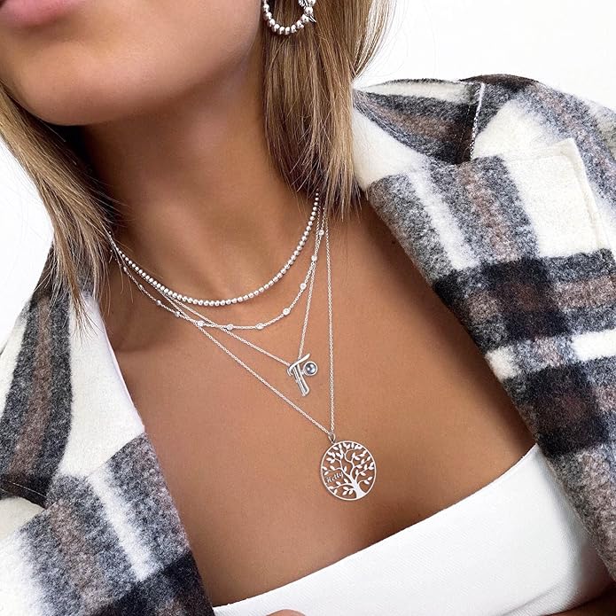 Custom4U Personalized Initial Picture Necklace for Women, Projection Necklace with Picture Inside, Gold/Silver Letter Pendant Necklace, Custom Photo Gifts for Mom Wife Birthday Valentines