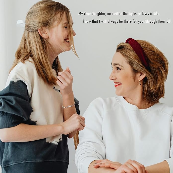 TONY & SANDY Friend Gifts for Women, Stocking Stuffers for Women, Sister Gifts from Sister, Wave Bracelet, Birthday Gifts for Woman, Bestie Friendship Bracelets, Unique Gifts for Her