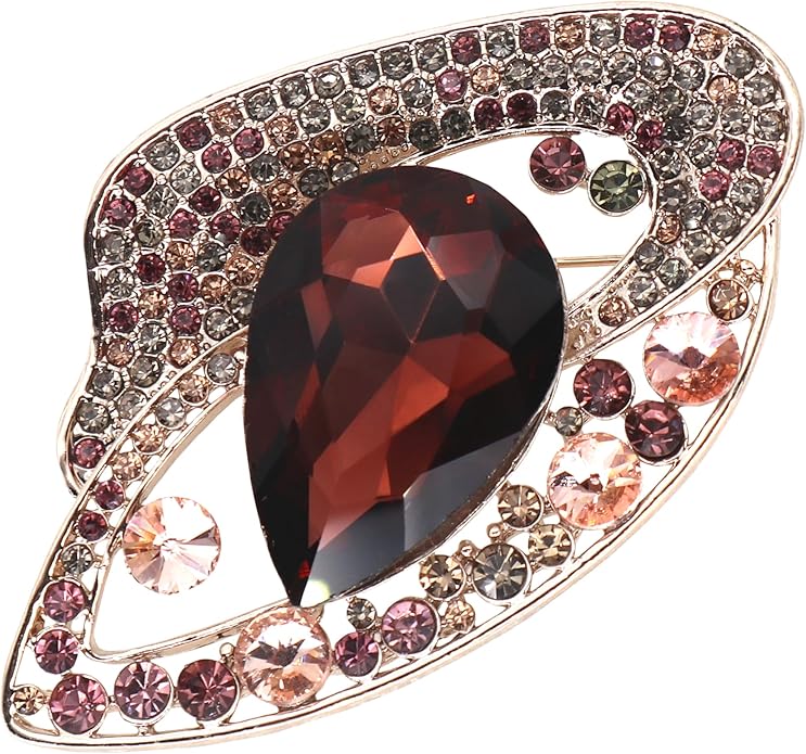 Brooch Pins for Women Girls Fashion Flower Crystal Rhinestone Pearl Jewelry