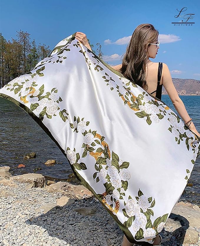 Hioyiwse Shawl Scarf For Women Lightweight Scarves Floral Pattern Formal Evening Dressesformal Shawl Summer Wraps