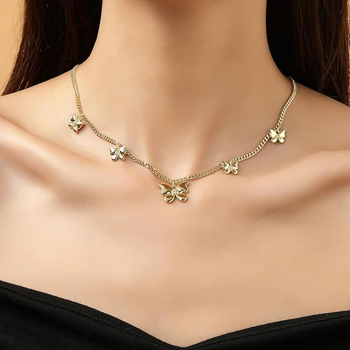 Mytys Coin Pendant Necklace for Women 18K Gold and Silver Intertwined Crossover Pendant Two Tone Necklaces Christmas Jewelry Gift