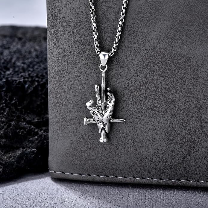 KoyeKei Sterling Silver Halloween Necklace Gothic Jewelry Gifts for Women Men