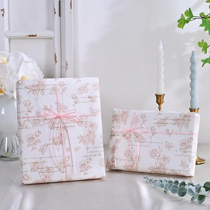 LEEQE Double Face Lt.Pink Satin Thin Ribbon 1/8 inch X 50 Yards Polyester Lt.Pink Ribbon for Gift Wrapping Very Suitable for Weddings Party Hair Bow Invitation Decorations and More