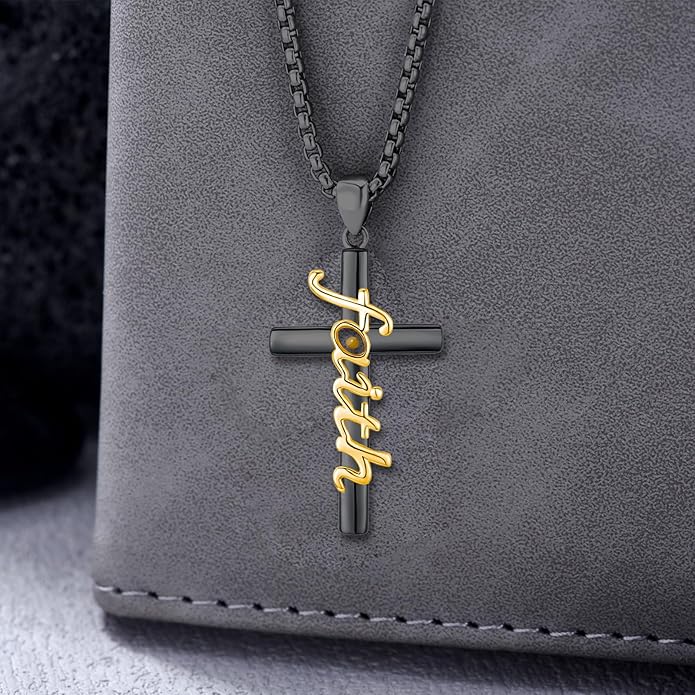 Midir&Etain Cross Necklace 925 Sterling Silver Celtic Christian Pendant Religious Protection Jewelry for Women Men