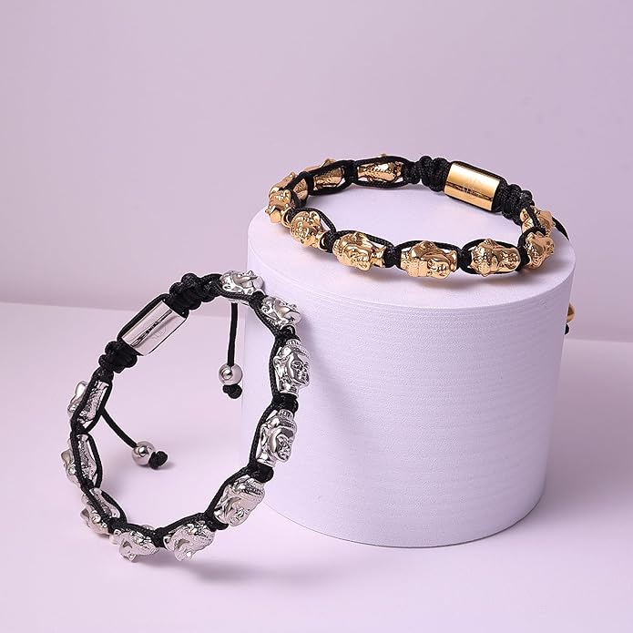 Gold-Plated Bracelets for Men 18K Gold Plated Franco Link Chain Stainless Steel Bracelet Adjustable Bracelet Mens Jewelry Birthday Gift