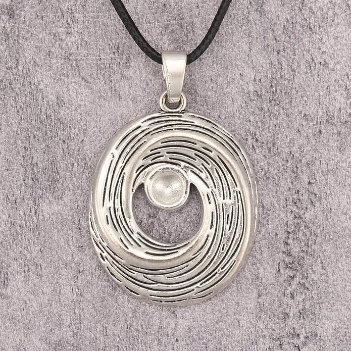 Long Boho Necklaces for Women Vintage Leather Wooden Pendant Y Choker Ethnic Style Gold Circle Hippie Sweater Necklace