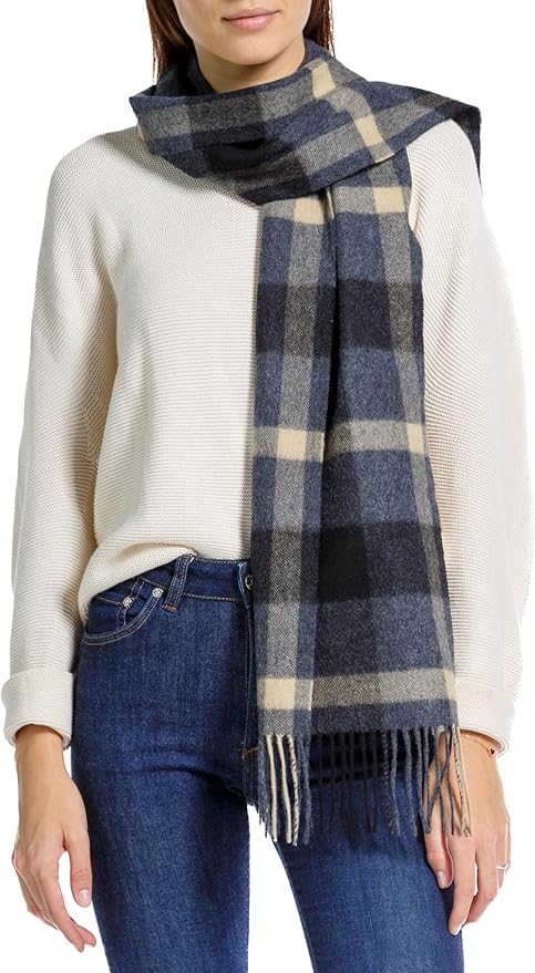 Fishers Finery Women's 100% Pure Cashmere Winter Scarf