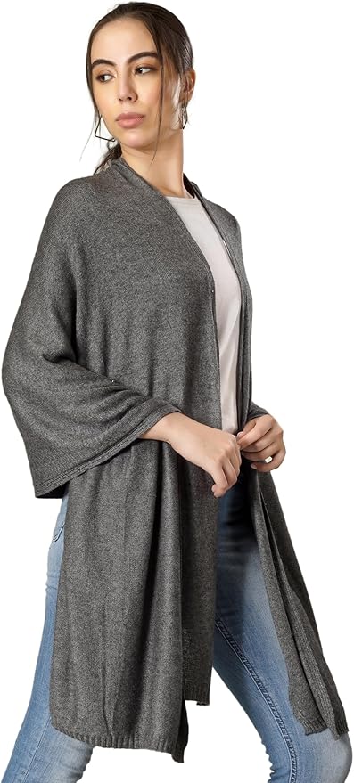 ROSERA Cashmere 100% Cashmere Knitted Wrap Pashmina Shawl Extra Large Scarf Stole for Women Travel
