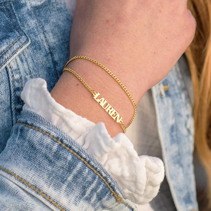 Choose your style Personalized Name Anklet/Bracelet – Dainty Jewelry Gift for Women, Mom, Wife, Girlfriend - Valentine’s Day, Mother’s Day, Christmas