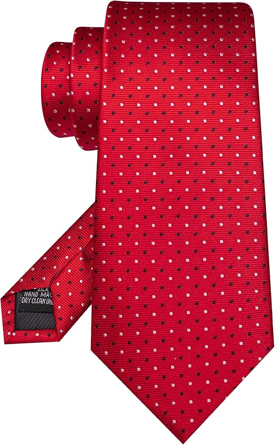 JEMYGINS Mens Tie and Lapel Pin Necktie Pocket Square Cufflinks and Tie Clip Sets for Business Casual 5PCS