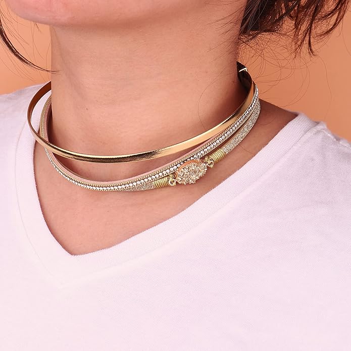 FANCY SHINY Leather Wrap Bracelet Boho Cuff Bangle Bracelets Crystal Bead Bracelet with Magnetic Clasp Jewelry Gifts for Women