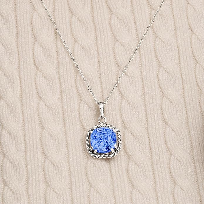 JEAN RACHEL JEWELRY 925 Sterling Silver Necklace for Women - Rope with Cubic Zirconia Vintage Design - Hypoallergenic, Lead & Nickel Free Jewelry - Artisan Handcrafted Statement Necklace