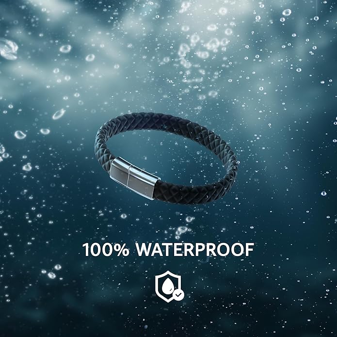 Rowdy Parrot Spartan Genuine StormSilk™ Tactical Rubber Bracelet with Stainless Steel USA Flag & Magnetic Closure - Supports Pairing Military Veterans & K-9 Dog Companions