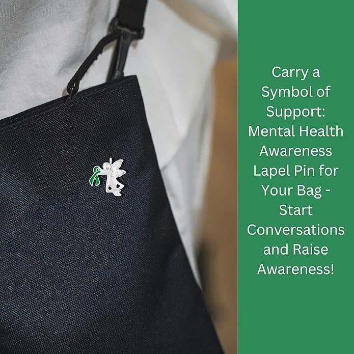 Green Ribbon Awareness Pins - Wholesale Pack Pins for Cerebral Palsy, Glaucoma, Mental Health, Bipolar Disorder, Organ Donation, Liver Cancer- Perfect for Gift-Giving and Fundraising