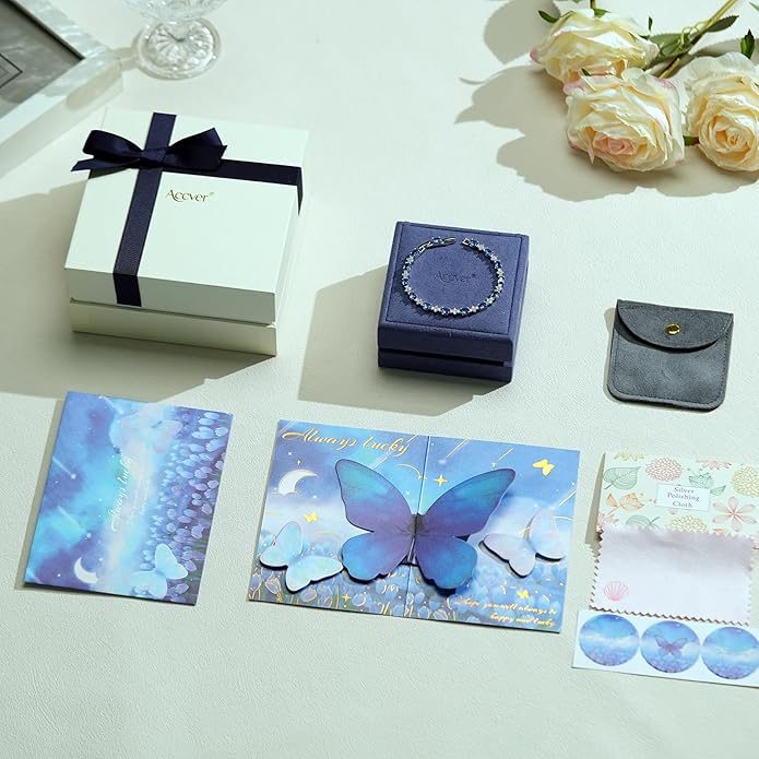 Tennis Birthstone Bracelets Sterling Silver Bracelets Charm Jewelry Birthday Gifts for Women,Girlfriend,Wife,Mom - Graduation, Friendship,Birthday, Anniversary