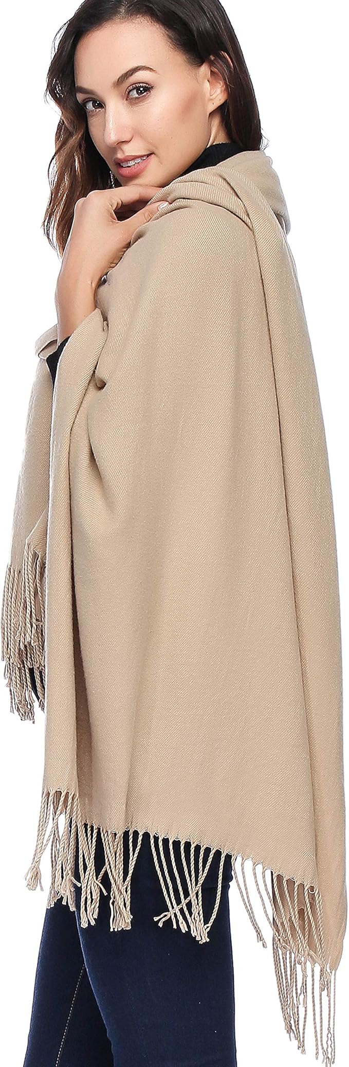 HOYAYO Extra Large Thick Pashmina Shawl Wraps - Wool Soft Winter Warm Scarves Travel Blanket for Women
