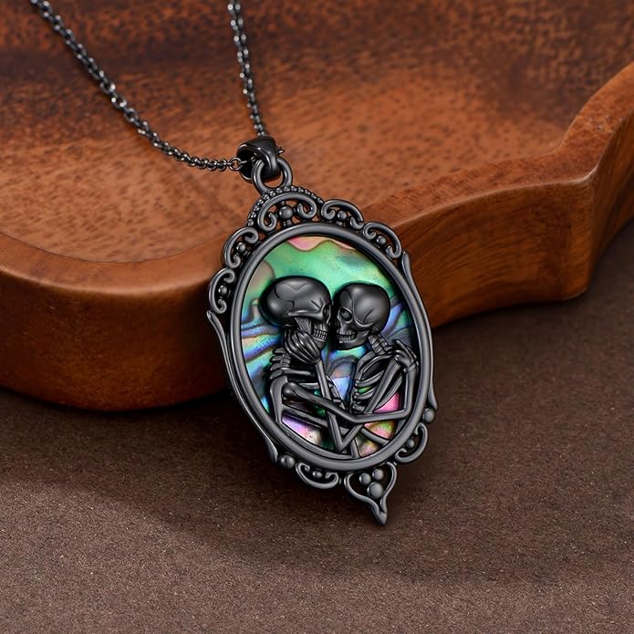 KoyeKei Sterling Silver Halloween Necklace Gothic Jewelry Gifts for Women Men
