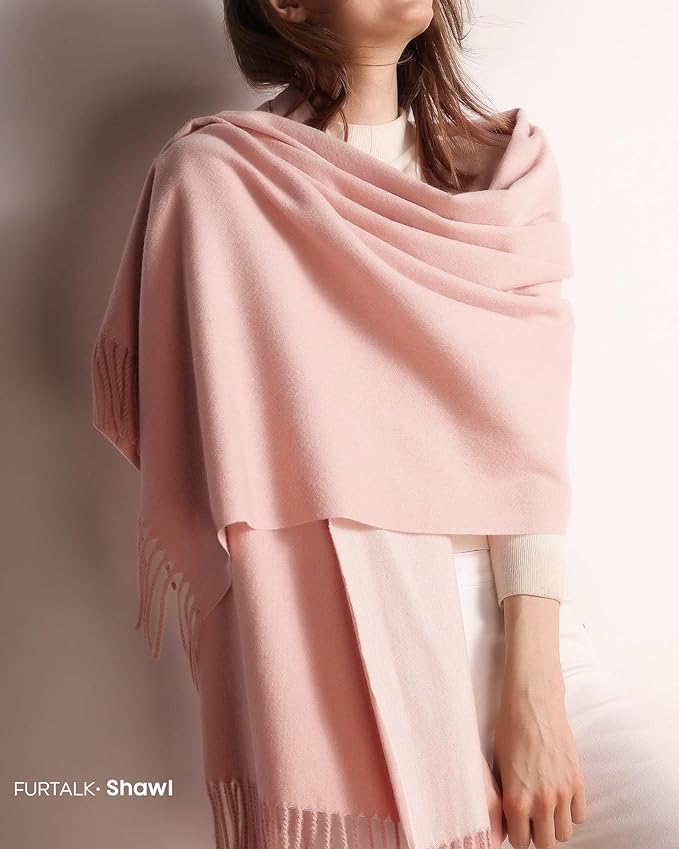 FURTALK Winter Scarf for Women Pashmina Shawl Wraps Soft Warm Fashion Blanket Scarves Gifts