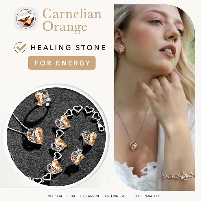 Earrings for Women, Mothers Day Gift for Mom, Heart Birthstone Crystal Stud Earring, Silver Plated Birthday Jewelry