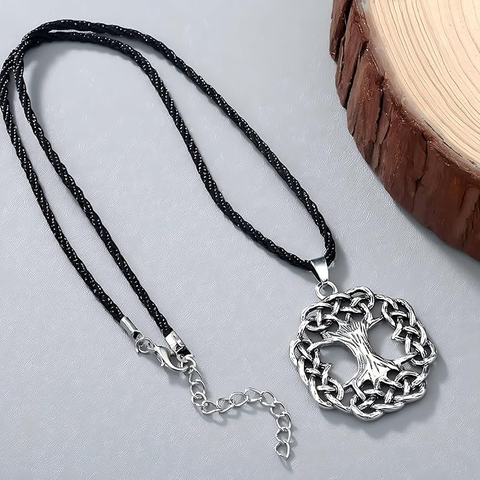 S925 Sterling Silver Viking Pendant, Norse Mythology Inspired Men's Jewelry, Perfect for Necklaces, Gift for Father's Day, Christmas, Birthday