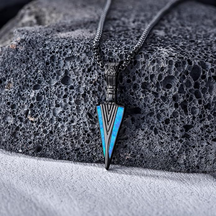 KoyeKei Viking Necklace for Men 925 Sterling Silver Viking Norse Pagan Jewelry Gifts for Women