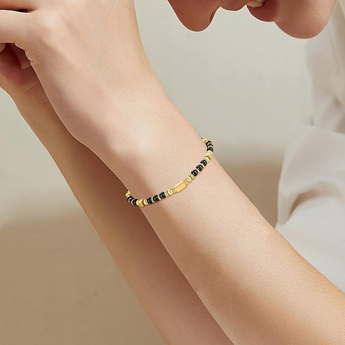 Beaded Bracelets for Women - Silver and Gold Boho Bracelets, Trendy Jewelry Gifts for Lover, Mom, Friends