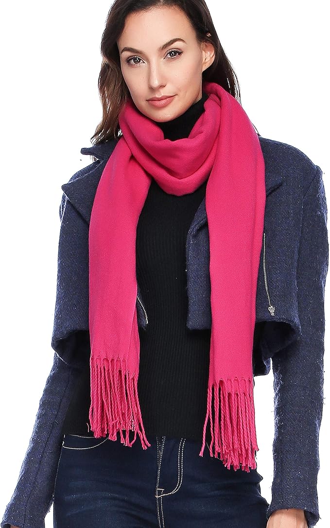 HOYAYO Extra Large Thick Pashmina Shawl Wraps - Wool Soft Winter Warm Scarves Travel Blanket for Women