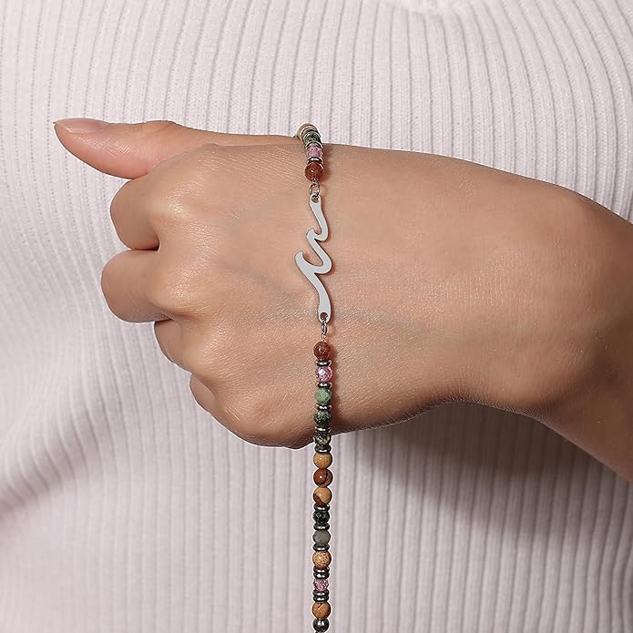 TONY & SANDY Friend Gifts for Women, Stocking Stuffers for Women, Sister Gifts from Sister, Wave Bracelet, Birthday Gifts for Woman, Bestie Friendship Bracelets, Unique Gifts for Her
