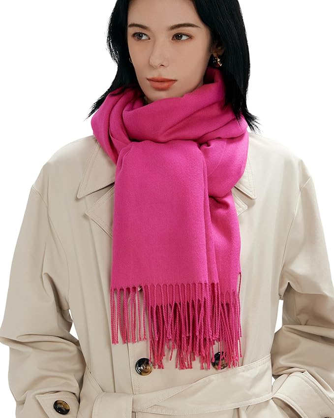 maamgic Women's Winter Scarf Soft Warm Scarf for Women Cozy Shawl Wraps for Women Lightweight Pashmina Style Wrap