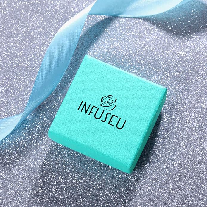 INFUSEU Unique Initial Necklaces for Women Girls Small Heart Letter Jewelry, Meaningful Personalized Gifts