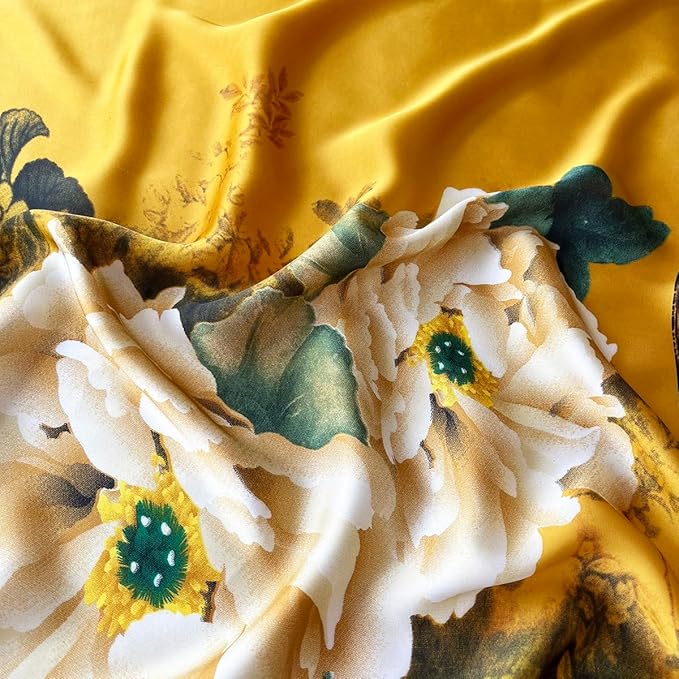 Long Silk Like Scarf Lightweight Satin Scarves Large Sunscreen Shawl Wrap for Women