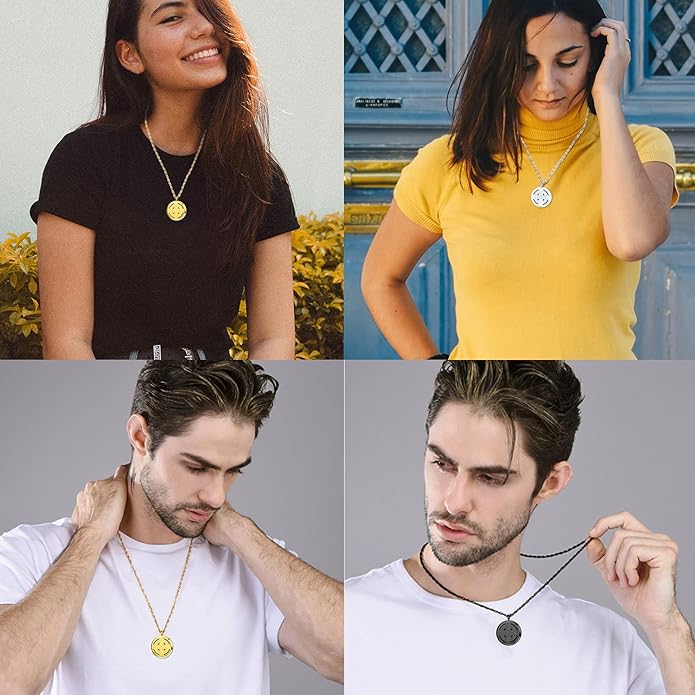Supcare Locket Necklace That Holds Pictures-Engraved Photo Pendant Custom Jewellery Gifts for Men Women (with Jewellery Gift Box)