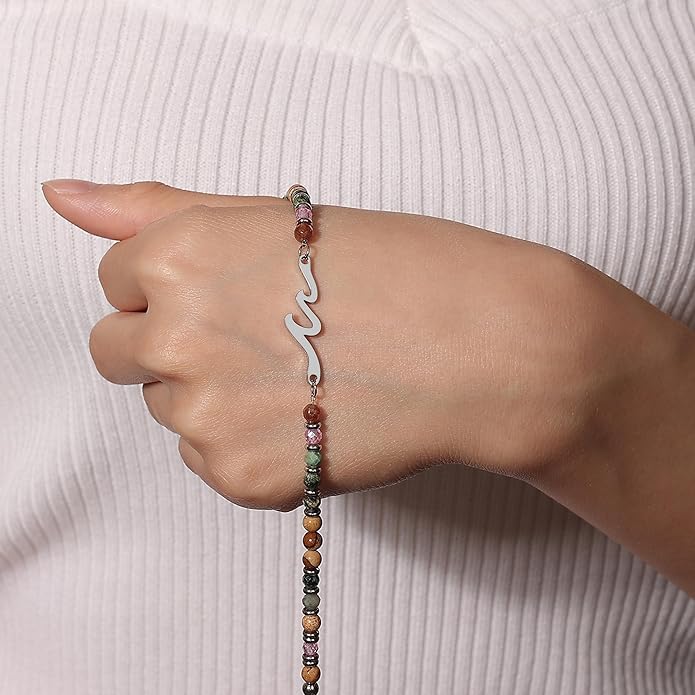 TONY & SANDY Friend Gifts for Women, Stocking Stuffers for Women, Sister Gifts from Sister, Wave Bracelet, Birthday Gifts for Woman, Bestie Friendship Bracelets, Unique Gifts for Her