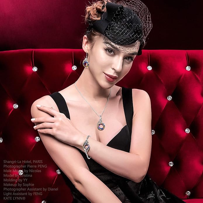 Kate Lynn "Rise From the Ashes" Phoenix Bracelet Made with Crystals from Austria, Adjustable Bangle Bracelet for Women 7"+2", Packaged with Jewelry Box, Birthday Gift for Women, Symbol of Luck and Renewal