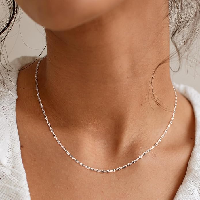 Freekiss Herringbone Necklace for Women,Dainty Gold Necklace,14k Gold Plated Snake,Gold Chain Choker Necklaces,Simple Gold Layered Necklaces,Gold Jewelry Gift for Women