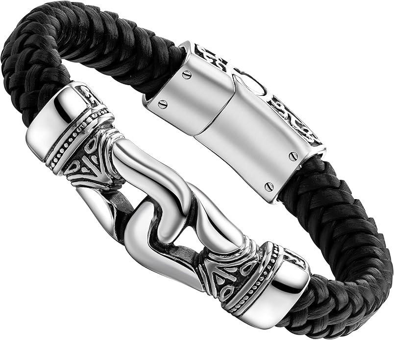 Men’s Link Bracelet Collection – Stainless Steel, Black & Silver Variations, Bracelet & Necklace Sets, 8.3–9" Length, Gift Ready
