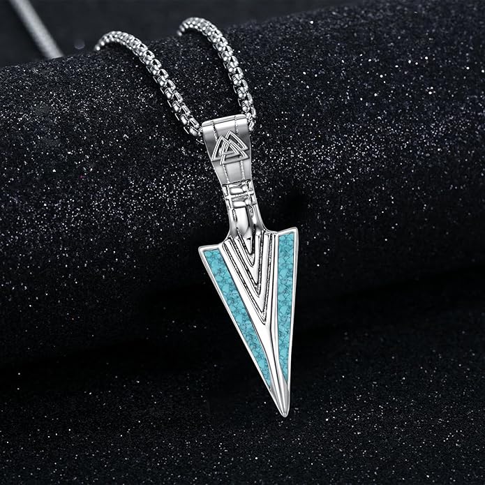 KoyeKei Viking Necklace for Men 925 Sterling Silver Viking Norse Pagan Jewelry Gifts for Women