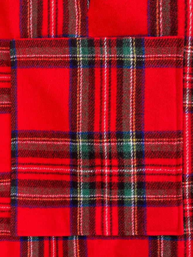 Moss Rose Women's Travel Plaid Shawl Wrap Open Front Poncho Cape for Fall Winter