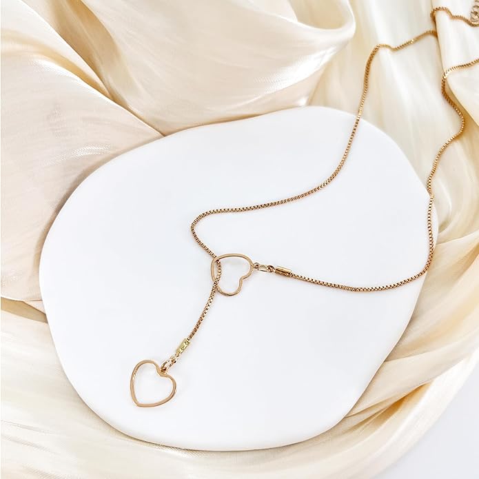 Irregular Y2k Long Y-shaped Necklace with Zircon Inlaid Sparkling Brick Tassel Pendant Double-Layer Chain High-end Fashion Accessory Women's